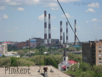 Вид Орска с высоких точек. 2009 год